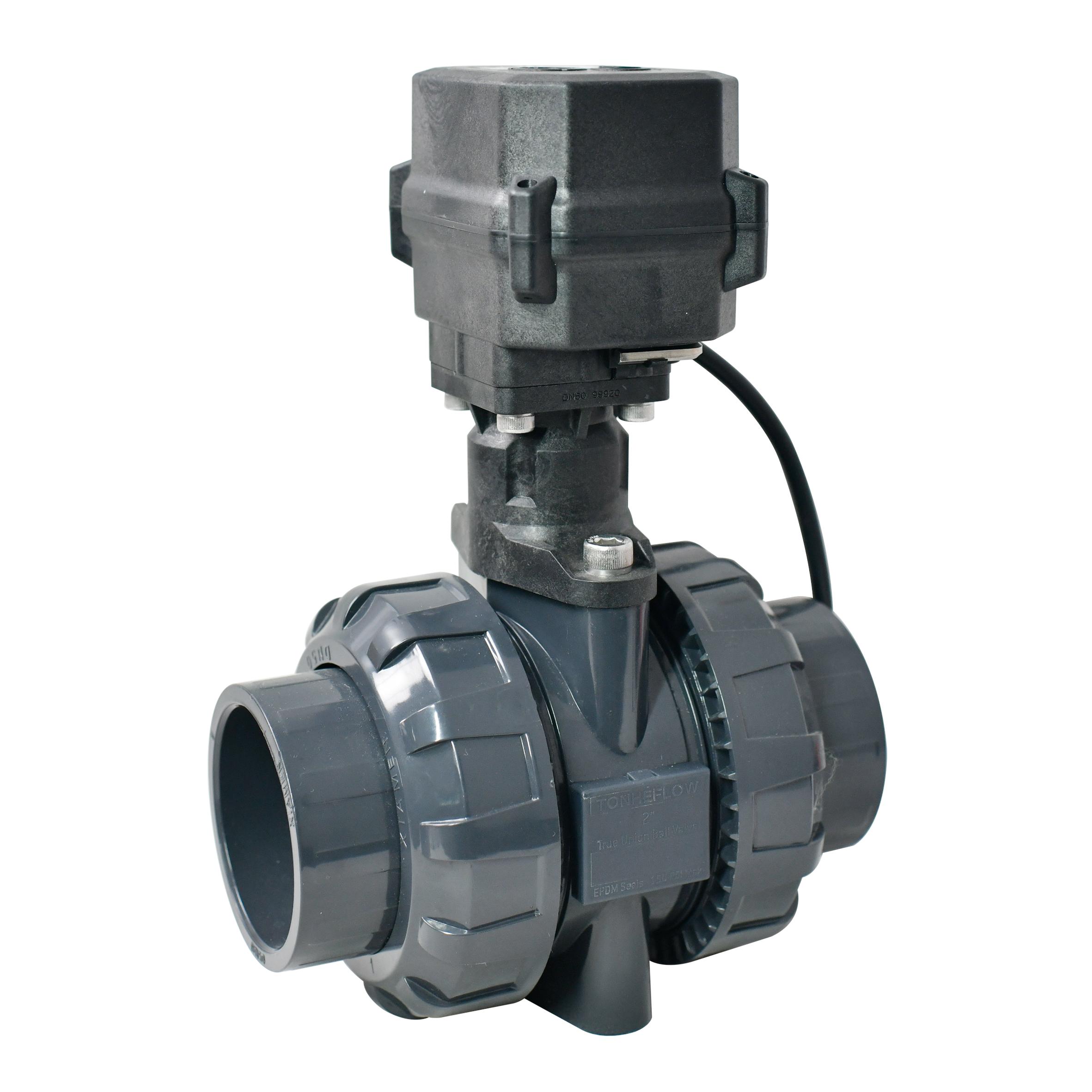 开关型-A150系列塑料支架UPVC两通承插电动阀 